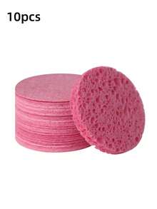 10/20/30/50PCS Heart Shaped Compressed Face Sponges 100 Percent Natural Fiber Facial Cleansing Massage Exfoliating Face Masks Makeup Removal For Estheticians Professional Spa Beauty Tools Skincare Essentials - Multicolor - View 14