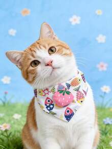 PETSIN 1 可爱宠物项圈；宠物针织项圈；猫咪围兜；狗狗围裙；宠物配饰；宠物用品 - 彩色 - 查看 26