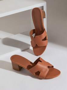 SHUZIA 女士镂空时尚舒适高跟凉鞋