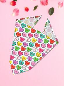 PETSIN Valentine's Day Dog Bandanas Pet Bibs With Love Letter Prints - Multicolor - View 13