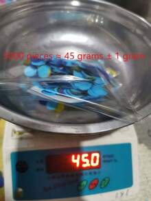 1000/2000/5000颗彩色圆形纸屑，桌面装饰派对用品，适用于家庭、酒店、生日派对、节日及各种场合，可增强节日气氛，带来视觉享受，可放入气球内或撒在空中以增强视觉效果，也可用于婚礼装饰。 - 彩色 - 查看 11