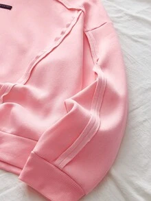 AXEPEAK Sudadera con capucha casual con estampado gráfico para hombre - Rosa - Ver 4