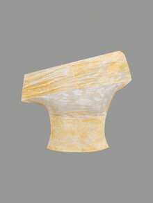 Opulessa Summer Spring Vacation Elegant Casual Going Out Beach Women's Cutout Stylish Fitted Blouse, Versatile Wear - Yellow - View 6