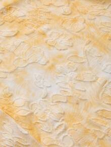 Opulessa Summer Spring Vacation Elegant Casual Going Out Beach Women's Cutout Stylish Fitted Blouse, Versatile Wear - Yellow - View 2