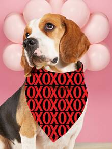PETSIN 5PCS Valentines Dog Bandanas Pet Bibs With Love Letter Prints Bulk Pet Bandanas Dog Bandanas Bibs Triangle Dog Scarf Colorful Pet Dog Bandanas For Medium Large Dog Birthday Summer Costume Accessories Decoration - Multicolor - View 9