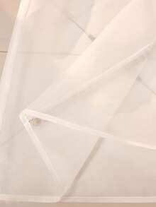 Tween Girl Loose Elegant V-Neck Gold Lace Trim Mesh Jacket & Polka Dot Dress Set - White - View 7