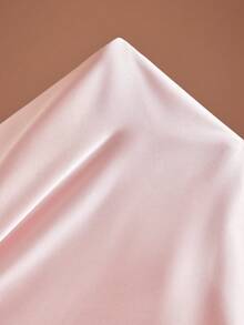 JIAN LASALA Elegant Pastel Pink Satin Halter Neck Tie Backless Sleeves Women Maxi Dress Wedding High Neck Dress Pink Satin Dress Gowns Glamorous Dress Special Occasion Dress Cocktail Dress Elegant Maxi Dress Satin Halter Dress Party Wedding Guest - Pink - View 8