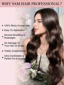 9AM Hair 20PCS Straight Tape In 100% Human Hair Extensions 14-24inches 50G/Pack For Salon Natural High Quality Real Remy Human Hair Silky Seamless Invisible PU Tape In Hair Extensions Winter Christmas Halloween Costumes Autumn Outfits Women Fall Outfits Women Chic Elegant Glow Edgy Clean Classic Lit Snack Baddie 90s Vintage Retro Grunge Cottagecore Kawaii Cyberpunk Streetwear Preppy Futuristic Minimalist Street Style Bridal Photoshoot Date Night Casual Cozy Night Out Butterfly Clips - S4A - View 8