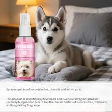 1pc/2pcs Parfum Hewan Peliharaan Bebas Alkohol, Kualitas Ekspor, Kemasan Bahasa Inggris, Cologne Hewan Peliharaan, Semprotan Penghilang Bau Universal untuk Kucing dan Anjing. - 50ml - View 5