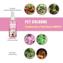 1pc/2pcs Parfum Hewan Peliharaan Bebas Alkohol, Kualitas Ekspor, Kemasan Bahasa Inggris, Cologne Hewan Peliharaan, Semprotan Penghilang Bau Universal untuk Kucing dan Anjing. - 50ml - View 2
