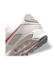 Nike Air Max 90 男士运动鞋 透气轻便吸汗 弹性好 纯色 Logo 易于清洗 多功能 运动户外跑步 日常上学 灰色 白色 红色 DM0029-113 - 灰色/白色/紅色 - 查看 7