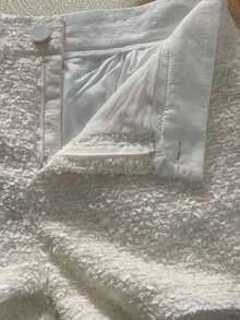 Resyla 2件套女式新款休闲纹理粗花呢面料阔腿短裤