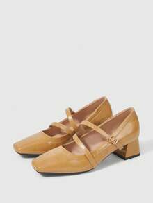 Sleekvia Tacones para mujer - Caqui - Ver 10