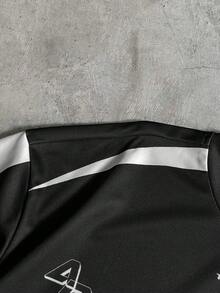 Men's AXEPEAK Casual Fashionable Streetwear Leopard Print Patchwork T-Shirt And Pants Set - Multicolor - View 7