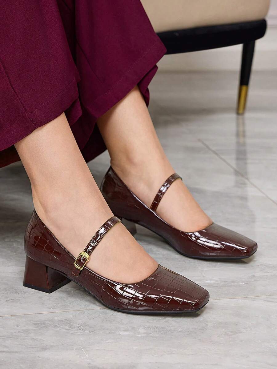 Sleekvia Women Pumps Valentine's Day - Burgundy - View 1