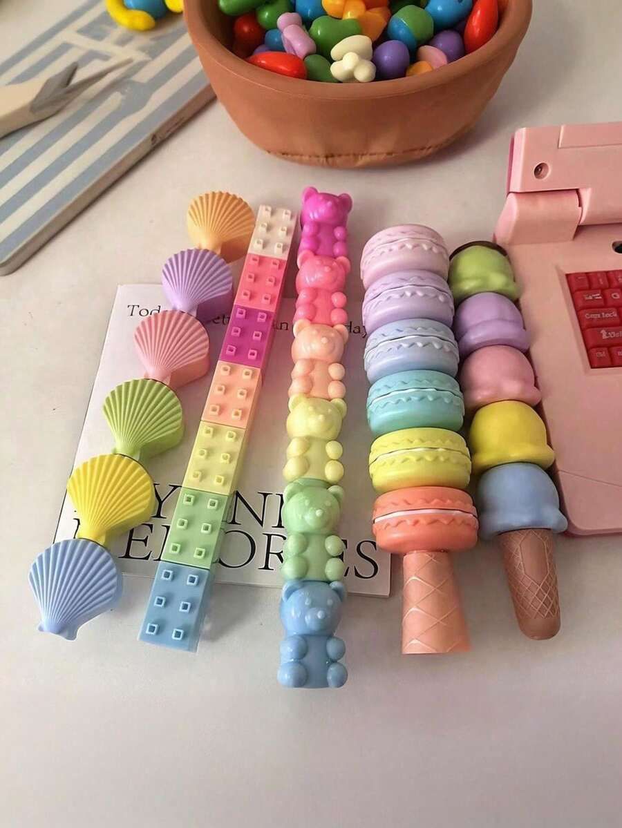 5 Colors Of Adorable Fluorescent Pens, Suitable For School And Office Fluorescent Markers And Graffiti Back To School