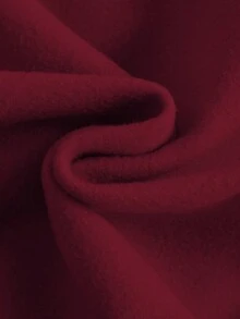 EMERY ROSE Women's Heart Print Crew Neck Casual Versatile Long Sleeve Sweatshirt - Burgundy - View 4