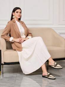 Sleekvia Women's Versatile Casual Slip-On Mules For Commuting & Daily Wear Valentine's Day - Apricot - View 6