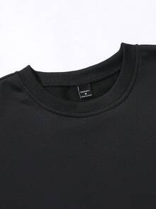 Camiseta de hombre con diseño bordado de toalla en blanco y negro de 2 en 1, de moda para uso diario, PAVTROS, Y2k, Mardi Gras, Streetwear, Vintage, Vacaciones, Amo a mi novio, Día de San Valentín, Camiseta de doble capa falsa con eslogan bordado divertido de toalla - Multicolor - Ver 5