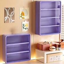 1PC Clear Acrylic Blind Box Figure Display Case, Wall Mounted Dust-Proof Showcase And Doll Toy Storage Organizer, Multi-Tiered Clear PP Material Collectible Figure Display Stand, Hand-Made Storage Cabinet - Multicolor - View 10