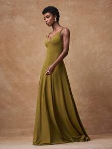 Zivah 2026春夏新品,适合情人节、婚礼季、音乐节、复活节、西部风、游牧风、波西米亚风、纳什维尔风、派对、婚礼、晚宴、约会、聚会、生日、学院风、学生装、休闲外出、百搭基础款、休闲、度假、邮轮旅行、性感露背、侧开衩、宽松A字裙、修身长裙、黄绿色连衣裙、春夏连衣裙、派对连衣裙、性感连衣裙、优雅连衣裙、吊带连衣裙、女装 - 黃色 - 查看 6