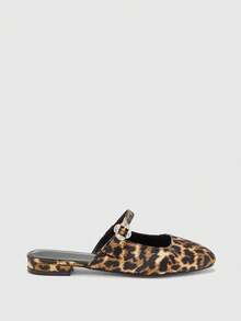 CUCCOO BIZCHIC Zapatos planos de moda para mujer - Estampado de leopardo - Ver 8