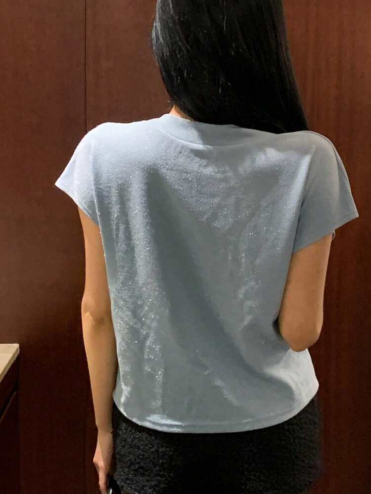 Women's Fashion Casual Twist Batwing Sleeve T-Shirt