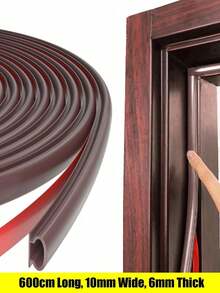 1pc Anti-Wind & Soundproof Self-Adhesive Weather Stripping For Security Door,Stickers,Wall Decal, Vinyl Decal For Home Decorations,Spring Decoration Items Refresh Your Home,Rama Decoration Stickers,Door Sealing Strip - Multicolor - View 11