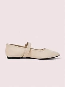 CUCCOO DOLLMOD Women's Red Cute Flat Shoes, Minimalist Fashion Casual For Daily Wear Valentine's Day Spring Shoes - Apricot - View 9
