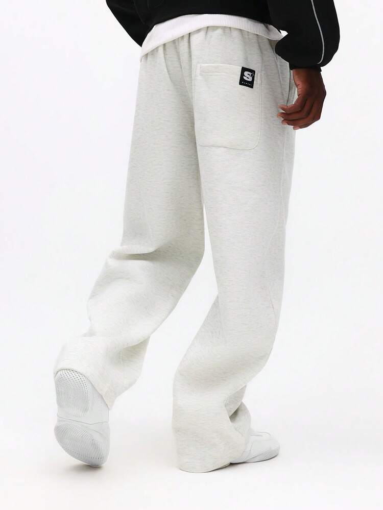 Straight Leg Sweatpants With Side Pockets
