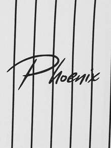 SWAVVY 男士圆领短袖标语T恤，休闲都市夏季针织T恤上衣，情侣装