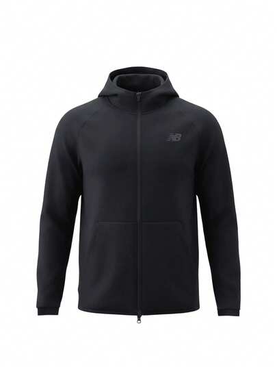 New Balance R.W. Tech Fleece Men's Full-Zip Hoodie Black