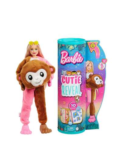Mattel Barbie Cutie Reveal Amigos De La Jungla Mono Series Doll HKR01