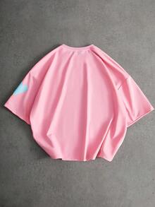 Áo thun họa tiết trái tim 3D thời trang, thương hiệu Pavtros, phong cách đường phố, phù hợp mặc hàng ngày, quà tặng ngày Valentine, mặc ở nhà, tham dự lễ hội âm nhạc ngoài trời, đi chơi thường ngày, tụ họp bạn bè, quà tặng cho trẻ em, bạn trai/chồng, quà kỷ niệm. - Hồng - Xem 4