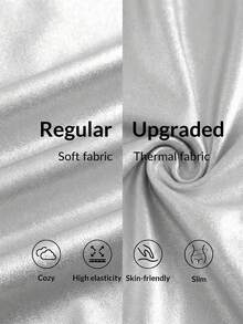 COSMINA Women's Solid Color High Waist PU Leather Fashion Tights, Winter Women, Silver Pants, Leggings, Metallic For - Silver - View 8