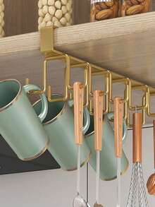 1 móc treo cốc hai hàng với 12 móc, giá đựng không đục lỗ cho tủ quần áo, giá treo cốc, giá đựng đồ tiết kiệm không gian, kệ bếp, giá để đồ dùng nhà bếp, trang trí nhà cửa, phụ kiện nhà bếp, quà tặng Halloween/Giáng sinh, quà tặng cho nữ, quà tặng Ngày của Mẹ, quà tặng cho mẹ tôi - Nhiều màu - Xem 8