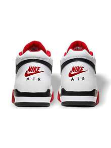 Nike Flight Legacy 男士篮球鞋 透气轻便吸汗 弹性好 标志纯色 易洗 多功能 运动户外 学校 白色 黑色 红色 BQ4212-100 - 白色/黑色/紅色 - 查看 5