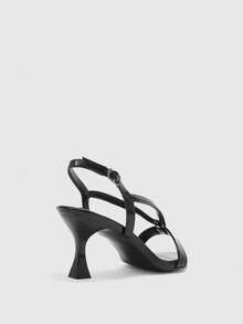 CUCCOO BIZCHIC Women's Pointed Toe Buckle Design Everyday Versatile Fashion High Heels - Black - View 9