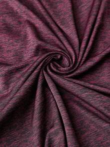 Auralis Tee & Tank Olahraga Ukuran Plus Zip Plain - Merah - View 6
