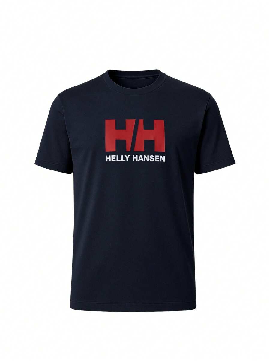 Helly Hansen قميص رجالي بشعار HH - أزرق بحري - مشاهدة 1