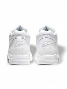 Nike Flight Legacy 男士篮球鞋 透气轻便吸汗弹性好 纯色Logo 易于清洗 多功能运动户外学校 白色 BQ4212-101 - 白色 - 查看 5