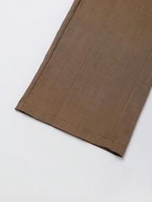 Franclia Women's Casual Khaki Straight Leg Wide Leg Suit Pants, Suitable For Spring/Summer Commuting And Outings