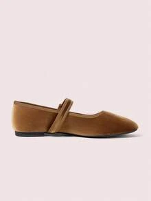 CUCCOO DOLLMOD 女士红色可爱平底鞋，简约时尚休闲日常穿着 - 咖啡 - 查看 9