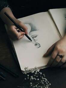 10/12/19/27 素描铅笔套装，专业艺术炭笔绘画套装，素描和人体素描便携式铁盒套装，不含炭笔，不含木柄 - 素描鐵盒裝 - 查看 13