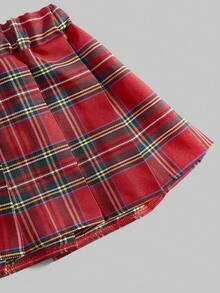 ROMWE J-Fashion 可爱卡哇伊学院风蝴蝶结露脐上衣和格子迷你裙性感内衣套装 - 彩色 - 查看 3