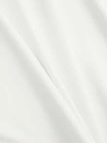 EMERY ROSE 大码樱桃印花撞色滚边短袖上衣搭配红色短裤休闲套装 - 紅白色 - 查看 7