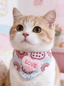 PETSIN 1 可爱宠物项圈；宠物针织项圈；猫咪围兜；狗狗围裙；宠物配饰；宠物用品 - 彩色 - 查看 27