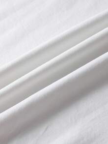 HELLO KITTY AND FRIENDS | SHEIN 少女休闲字母猫咪印花圆领短袖T恤，夏季 - 白色 - 查看 3