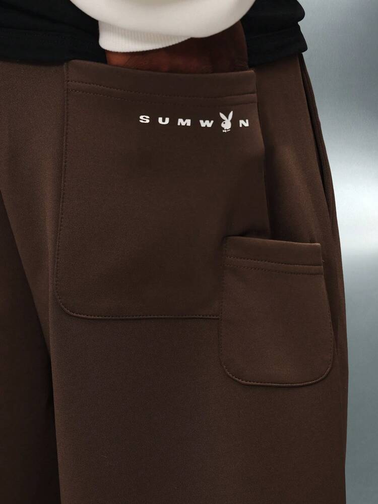 PLAYBOY X SUMWON Straight Leg Sweatpants With Drawstring Waist