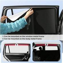 2/4PCS Car Side Window Sun Shade Magnetic UV Protection Curtains Sun Shield Cover Double Sides Auto Window Protector Cover Accessories - various - View 3